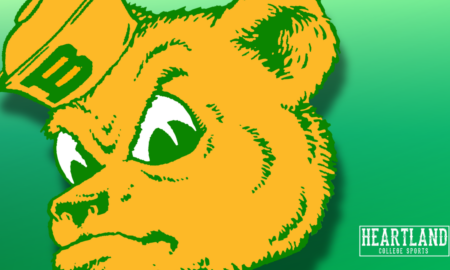 Baylor Bears Logo for Heartland College Sports - Green Background