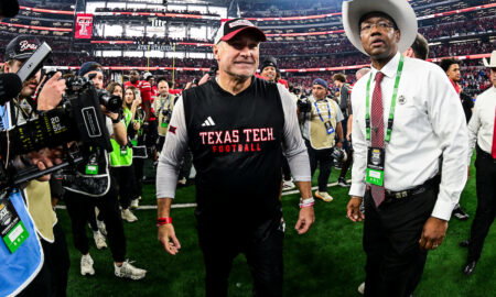 Texas Tech Head Coach Joey McGuire after the 2025 Big 12 Championship Game