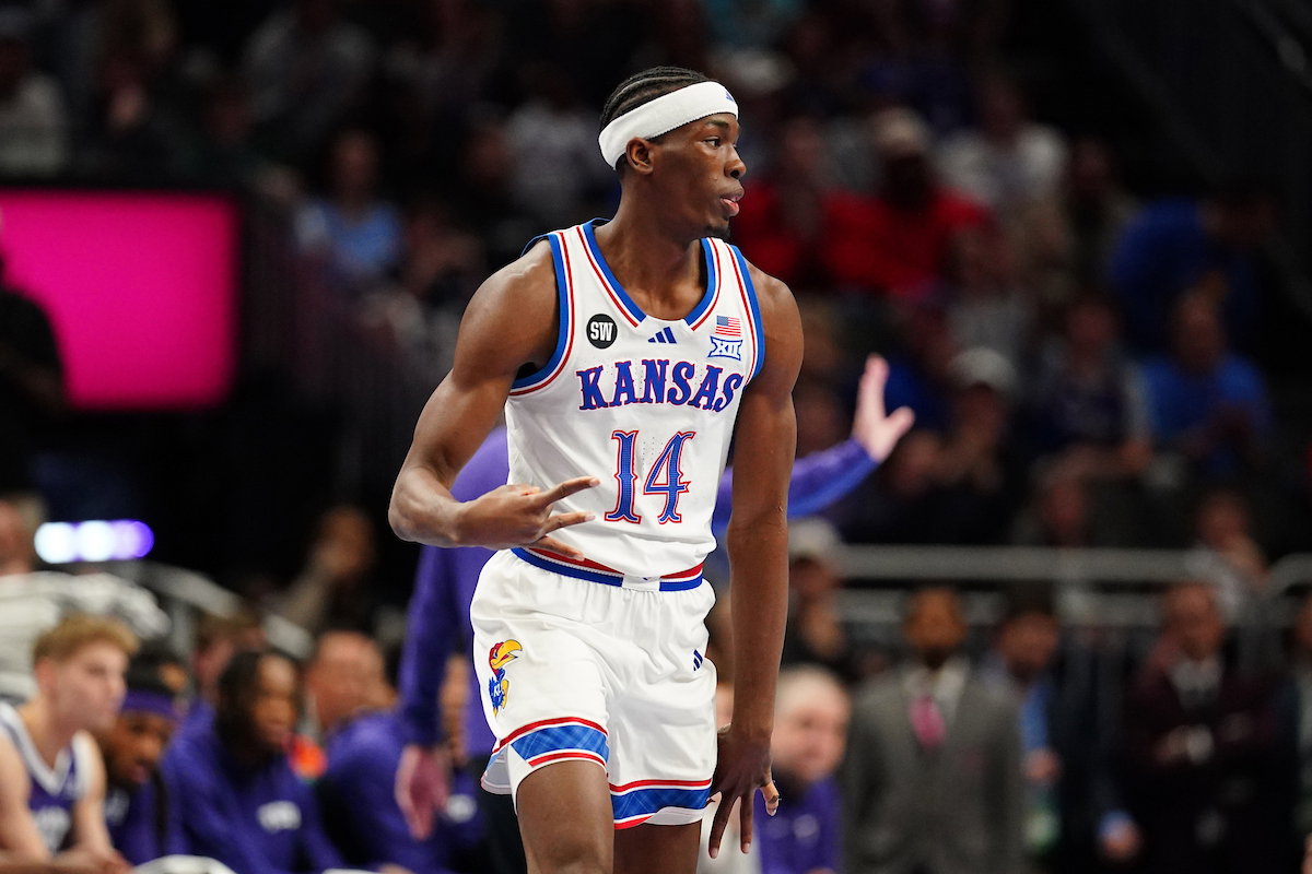 Melvin Council Jr. Kansas Jayhawks at the 2026 Big 12 Tournament